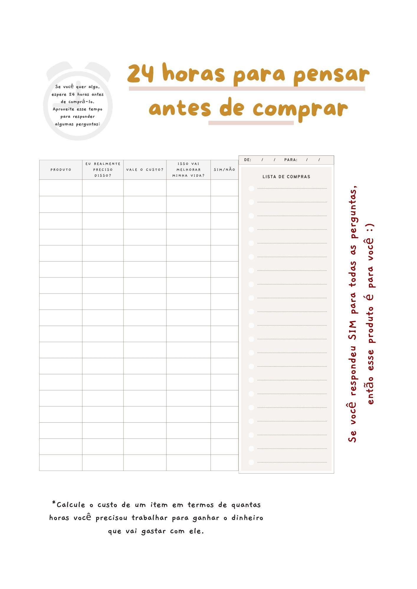 Páginas do planner com dicas e coaching para TDAH